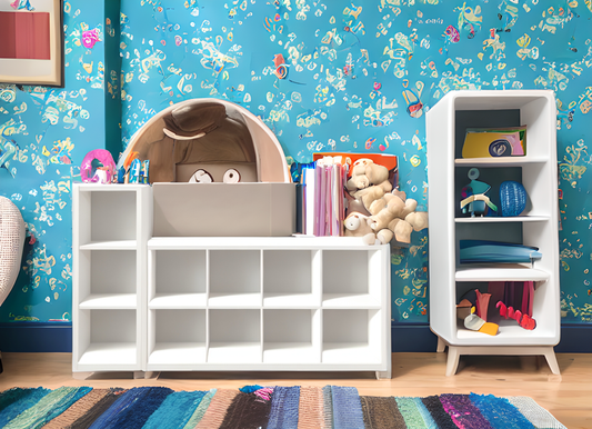 ToyTidy Montessori: Organizador de Juegos y Librería para Niños